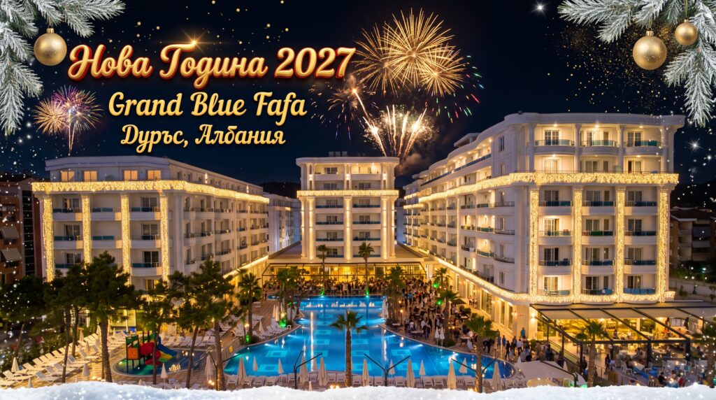 Нова година-2027 в Албания - х-л Grand Blue Fafa 5*-480 €